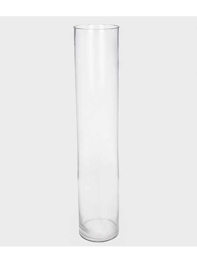 vaso de vidro tubo transparente lili casa e construcao