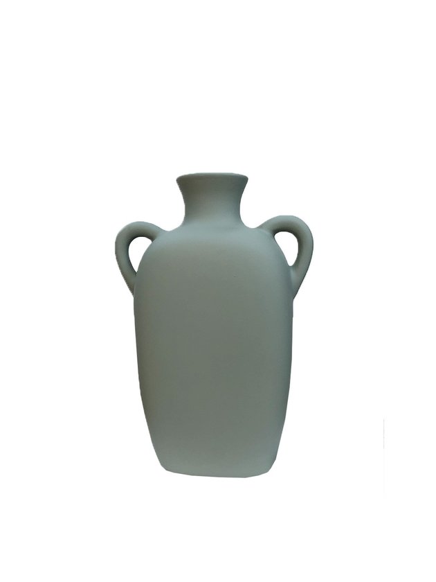 vaso de ceramica decorativo nordico grande para flores verde cha medio lili casa e construcao