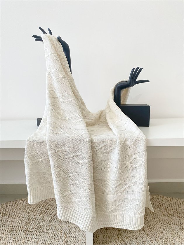manta off white 1 70m cama trico croche lili casa