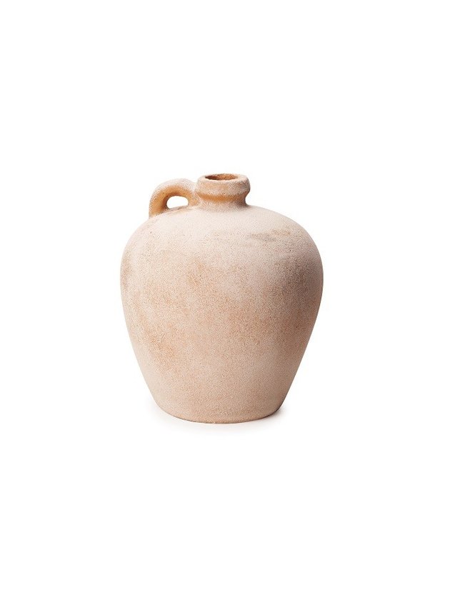 vaso ceramica rustico grande 25 cm lili casa