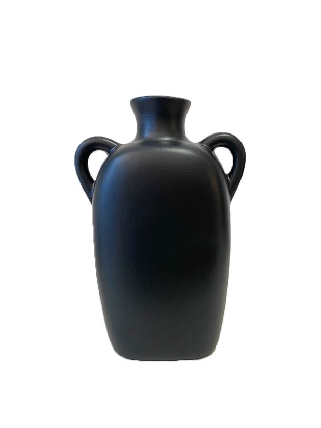 vaso de ceramica decorativo nordico grande para flores preto lili casa home decor