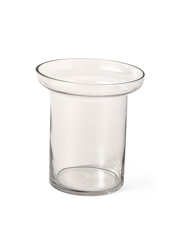 vaso de vidro transparente silhueta largo lili casa